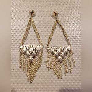 Kendra Scott Chandelier Earrings - light gold
